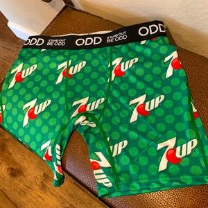 Odd Boxer Briefs 7UP Premium Men’s Underwear Lightweight Fabric Vibrant Graphic!